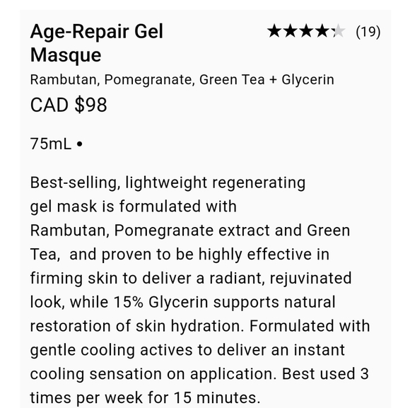 Grown Alchemist Age Repair Gel Masque - Picture 3 of 4